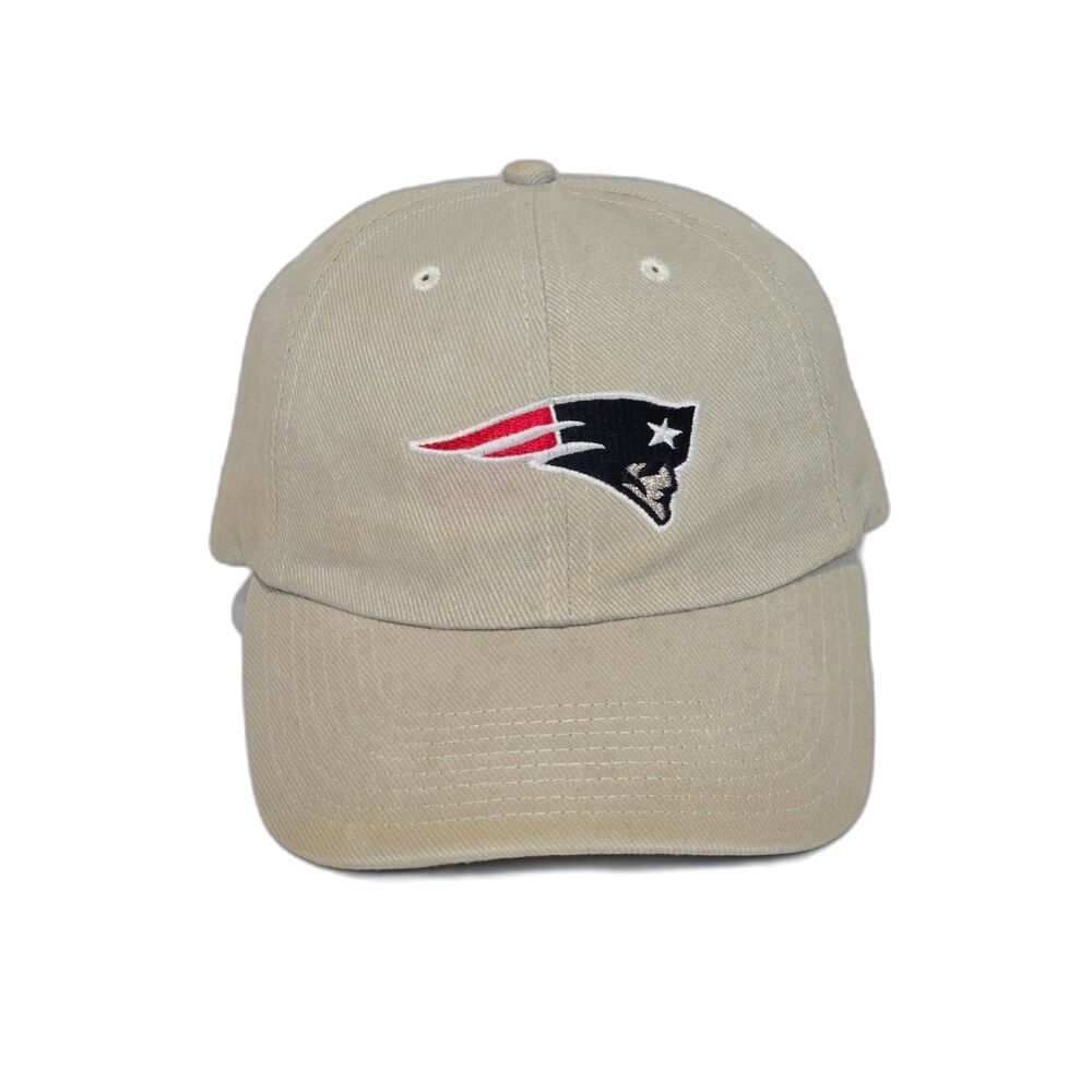 New England Patriots NFL Strapback Hat | NFL Team Apparel | Tan Dad Hat
